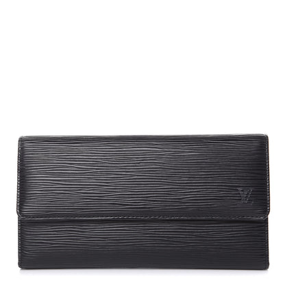 Louis Vuitton Epi Porte Tresor International Wallet Black 1 of 6