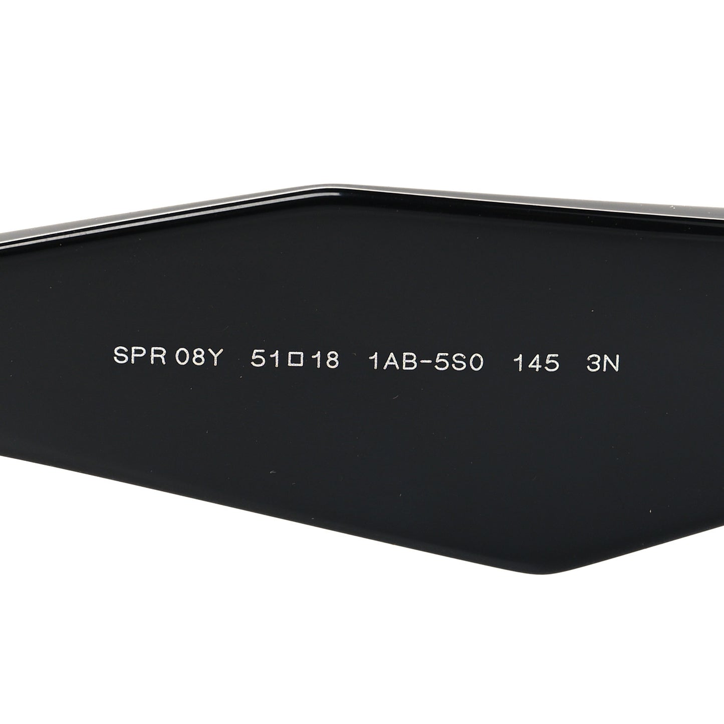 Acetate Symbole Sunglasses SPR 08Y Black