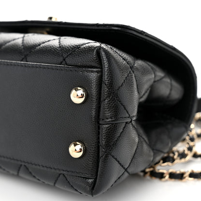 Chanel Caviar Quilted Extra Mini Coco Handle Flap Black 10 of 10