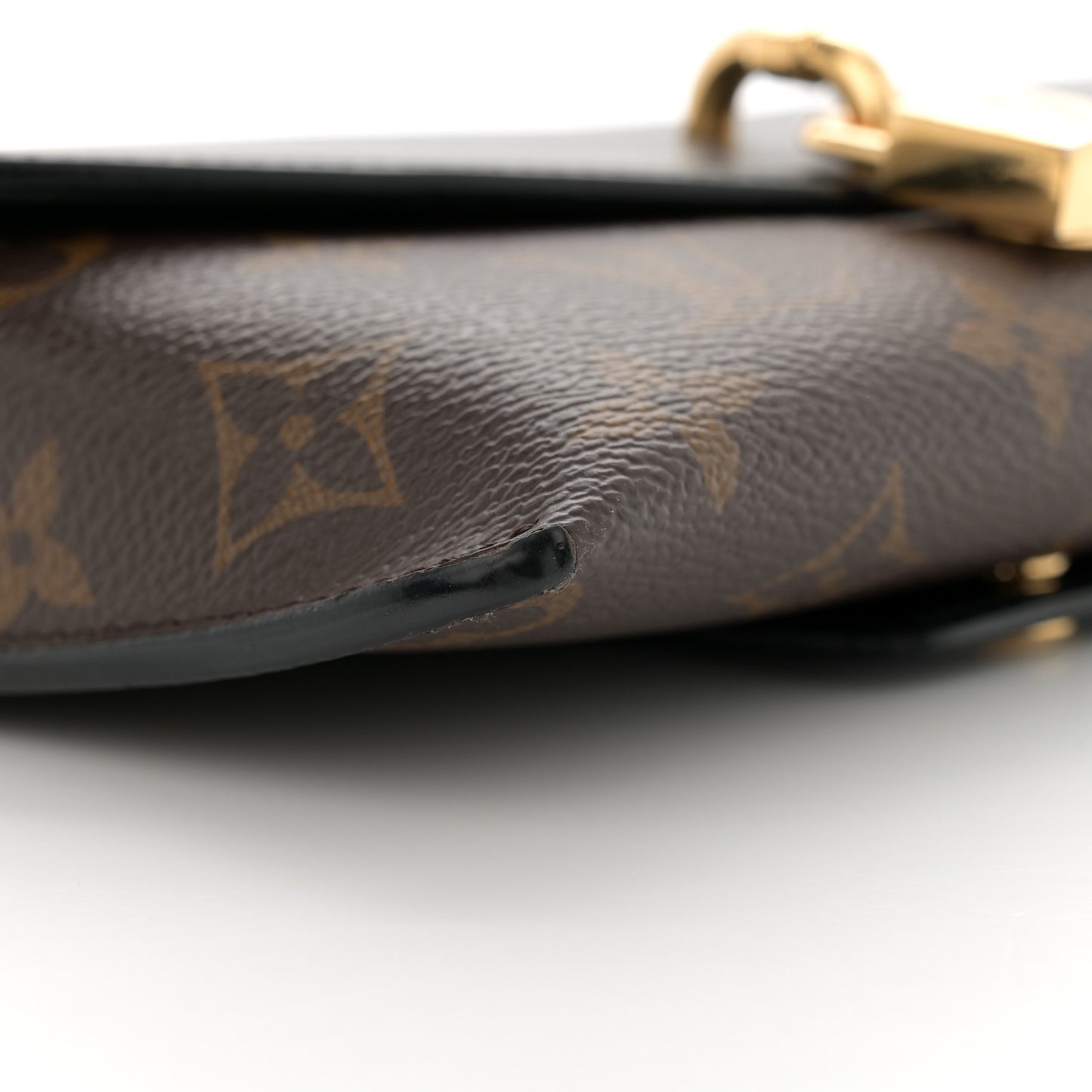 Monogram Padlock On Strap Black
