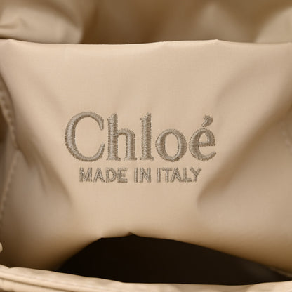 Chloe Nylon Small Woody Tote Taupe 6 of 9