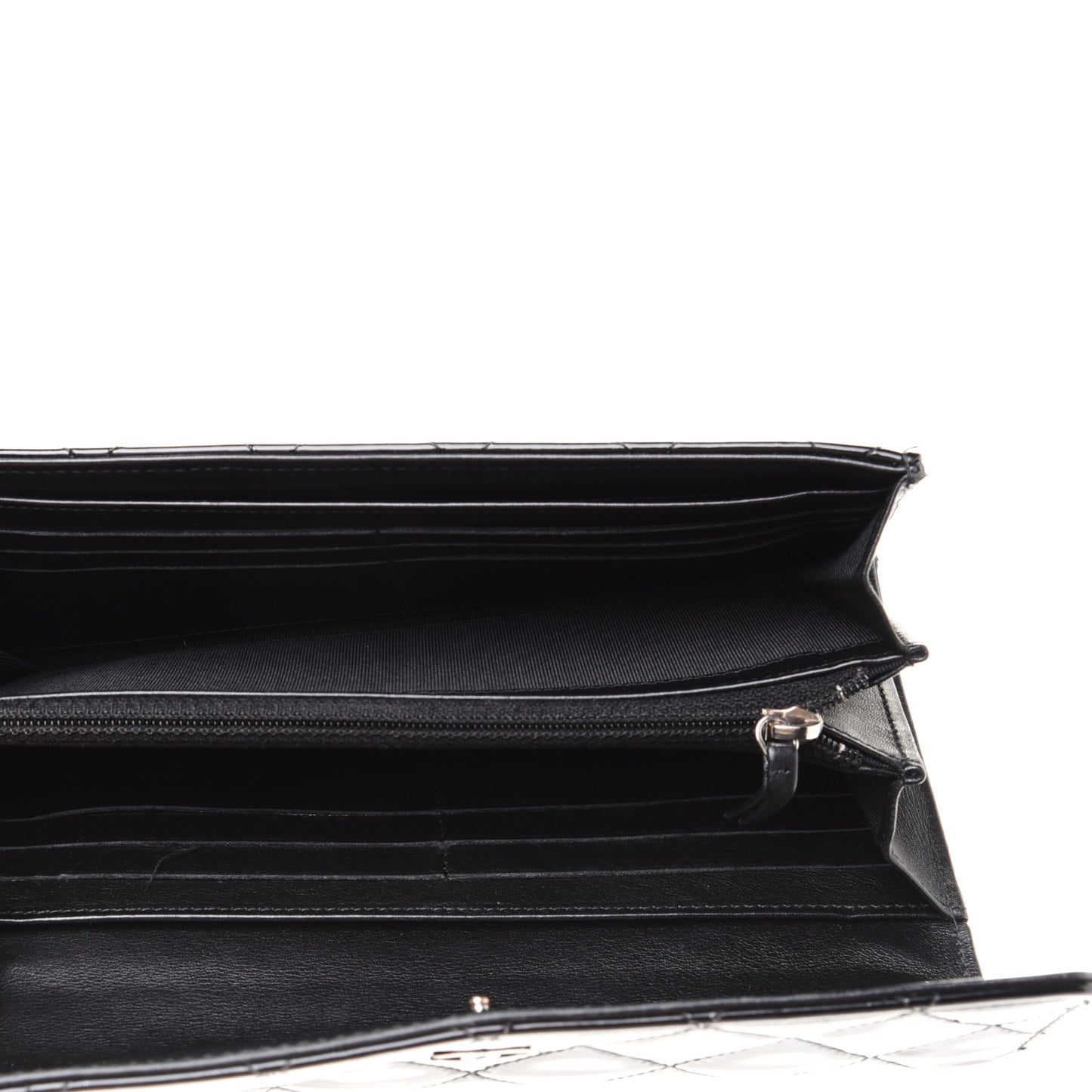 Patent CC Large Gusset Flap Wallet Black