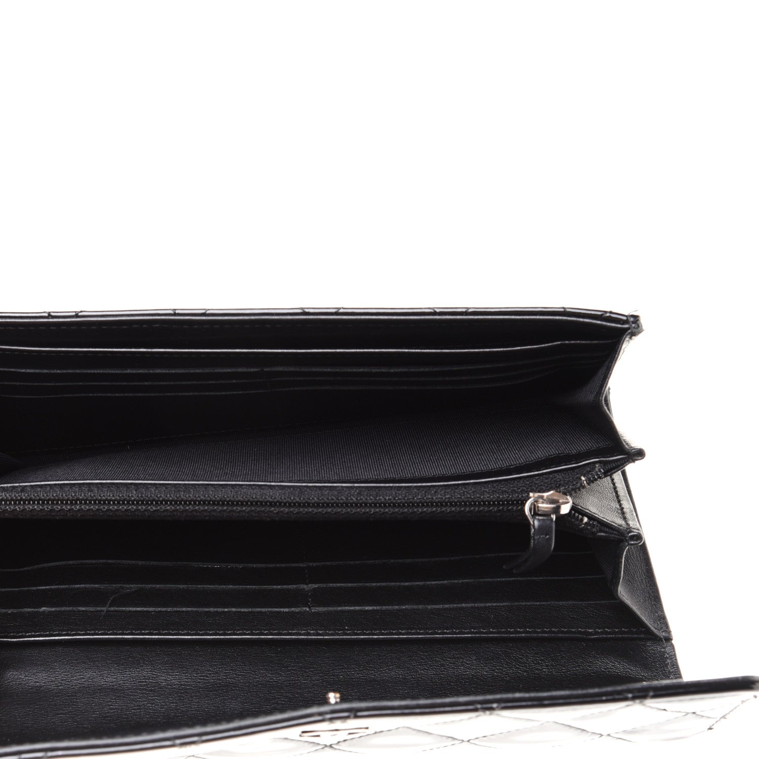 Chanel Patent CC Large Gusset Flap Wallet Black 5 of 15