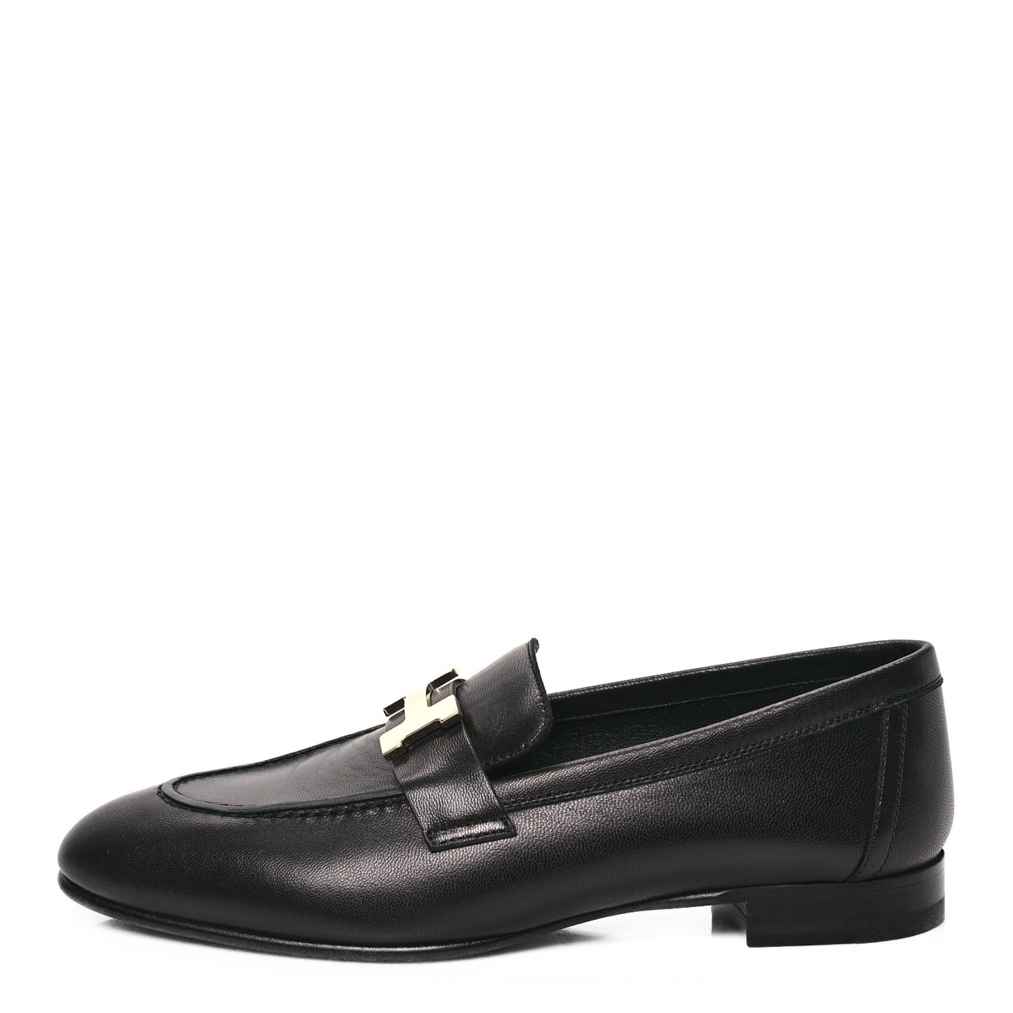 Goatskin Womens Paris Loafers 36 Black