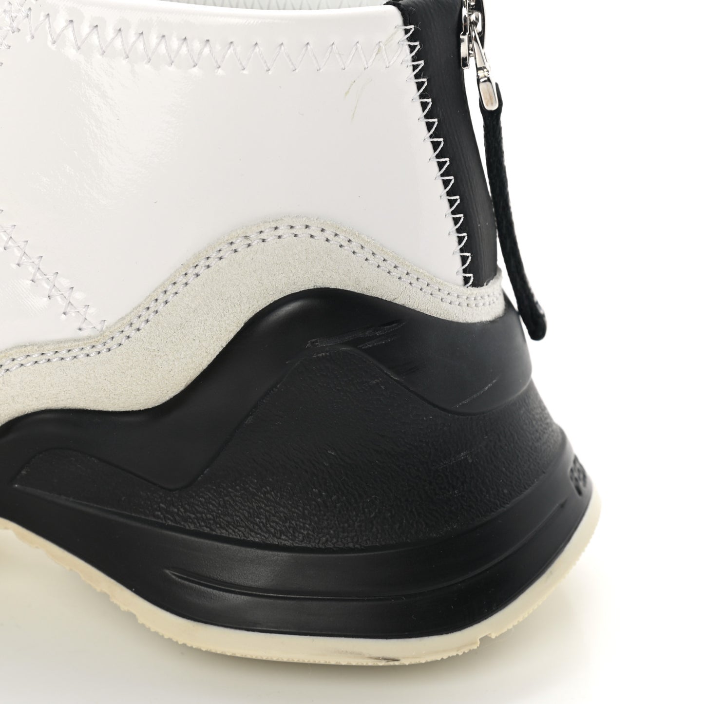 Vernice High-Tech Womens FFluid Zip Up Sneakers 36 White Black