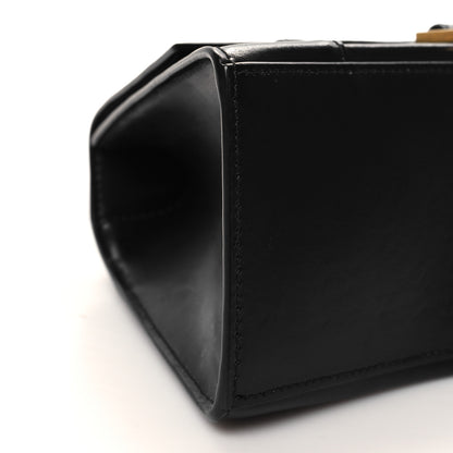 Balenciaga Shiny Box Calfskin Small Hourglass Top Handle Bag Black 8 of 9