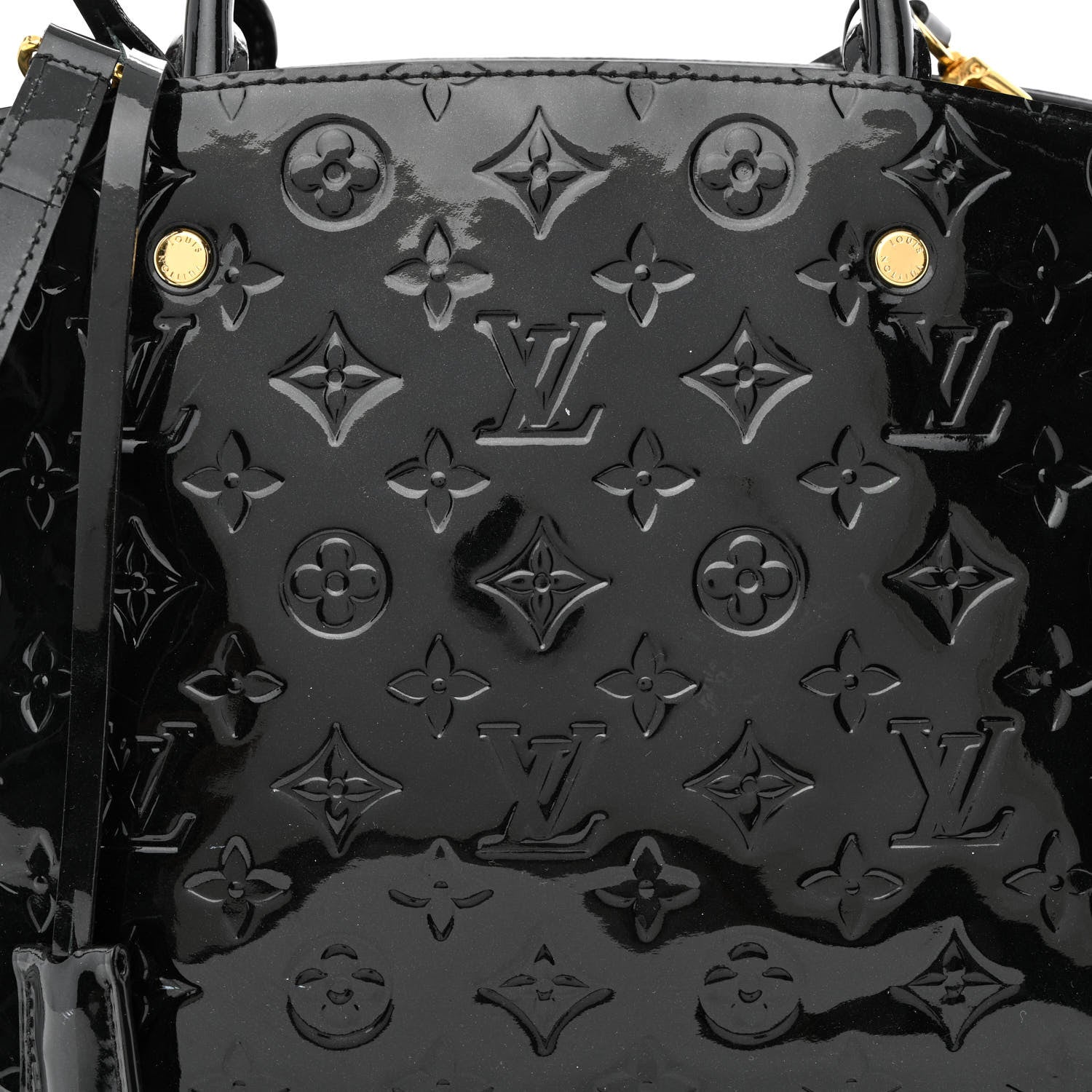 Louis Vuitton Vernis Montaigne MM Black 11 of 13