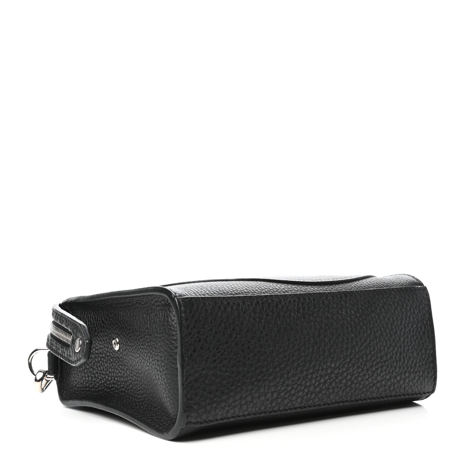 Fendi Cuoio Romano Selleria Fendi Stamp Patch Mini Lui Bag Black Grigio 4 of 8