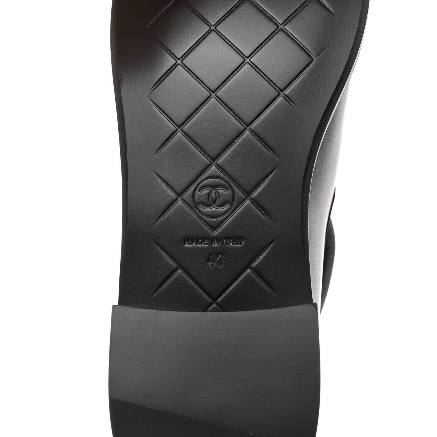 Chanel Lambskin Quilted CC Turnlock Loafers 41 Black 8 of 9