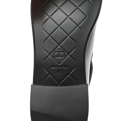 Chanel Lambskin Quilted CC Turnlock Loafers 41 Black 8 of 9