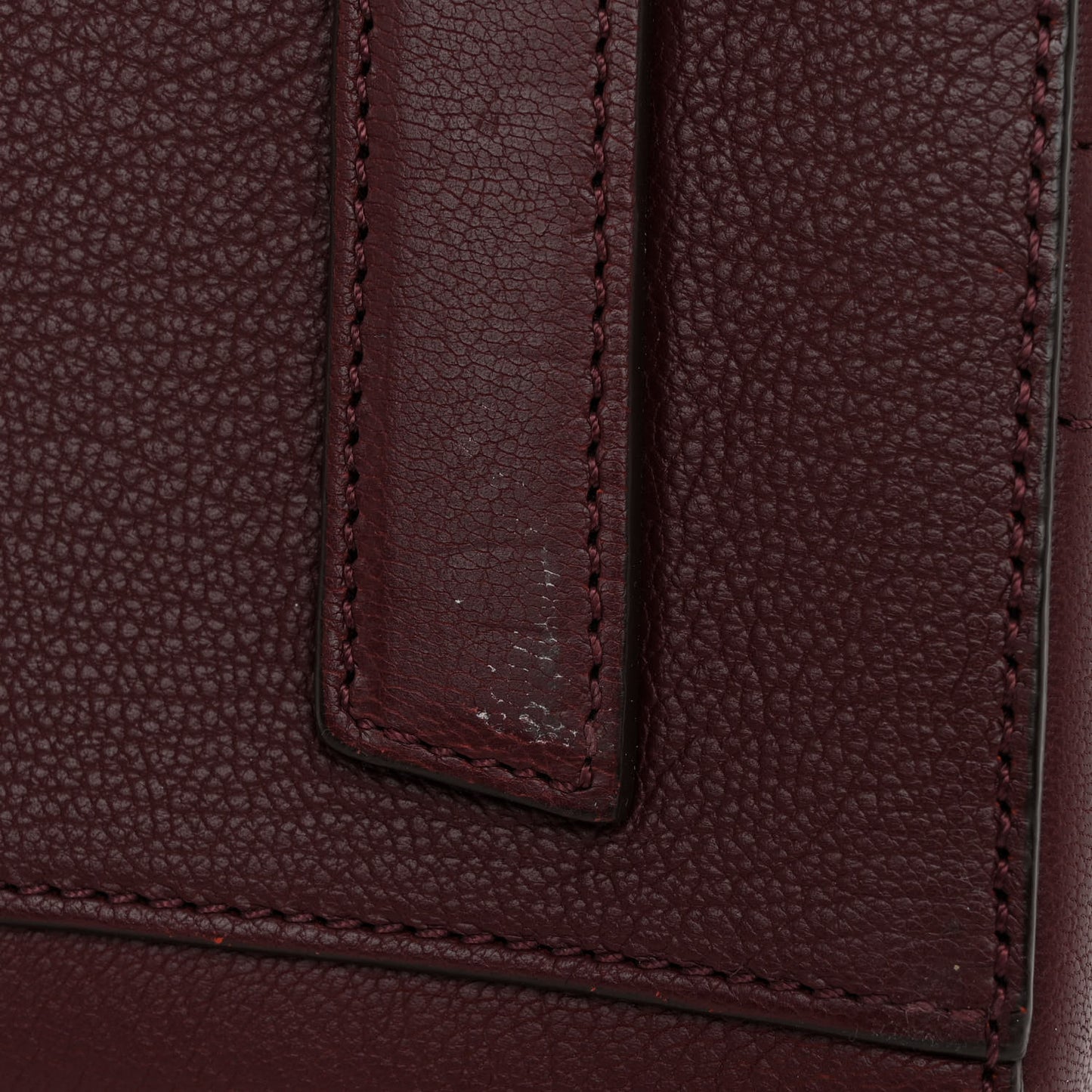 Sugar Goatskin Small Antigona Oxblood