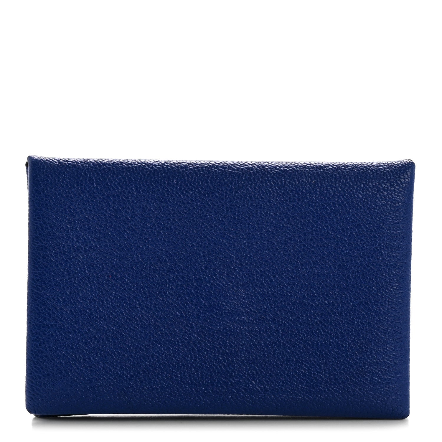Hermes Chevre Chamkila Calvi Card Case Bleu Electrique 1 of 11