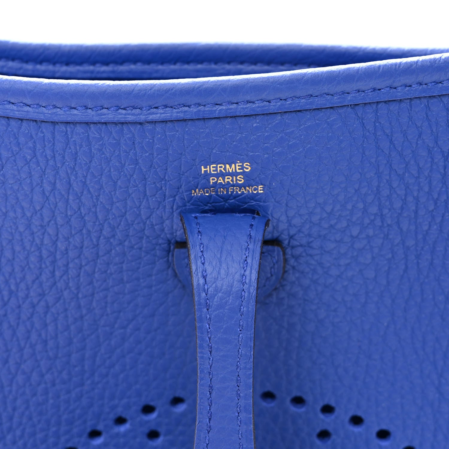 Hermes Taurillon Clemence Evelyne TPM Bleu Royal 6 of 11