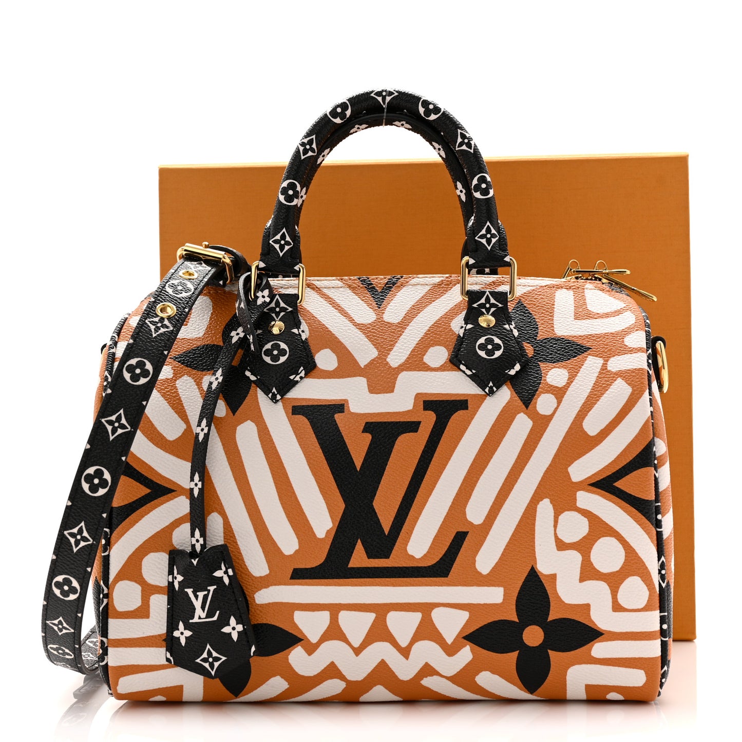 Monogram Giant Crafty Speedy Bandouliere 25 Creme Caramel