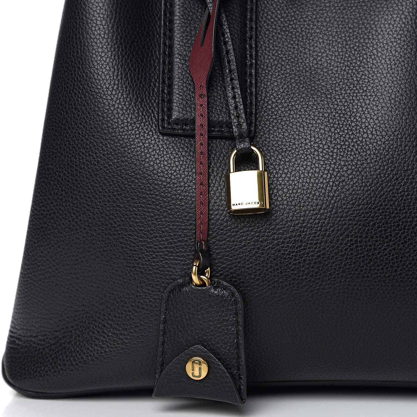 Pebbled Calfskin Editor Shopping Tote Black