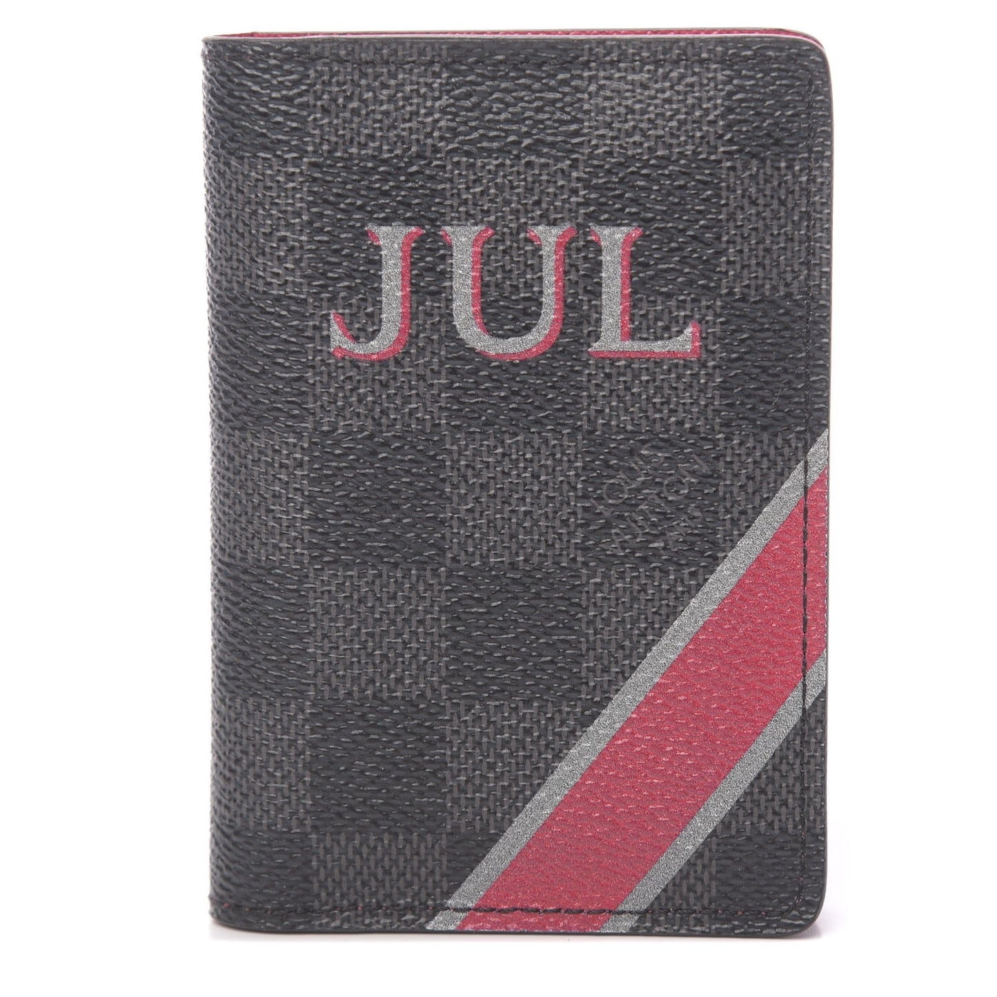 Damier Graphite My LV Heritage Pocket Organizer NM Fuchsia Grey