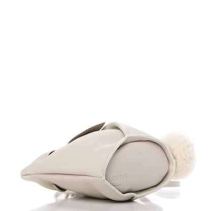 Loewe Calfskin Shearling Mini Bunny Crossbody Bag White 4 of 10