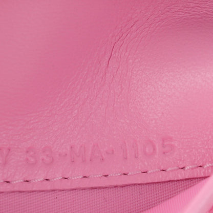 Christian Dior Lambskin Cannage Bi-Color Small Lady Dior Flap Card Holder Black Pink 7 of 8
