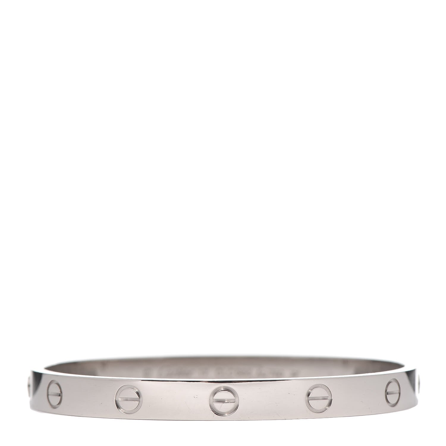 Cartier 18K White Gold LOVE Bracelet 17 1 of 6
