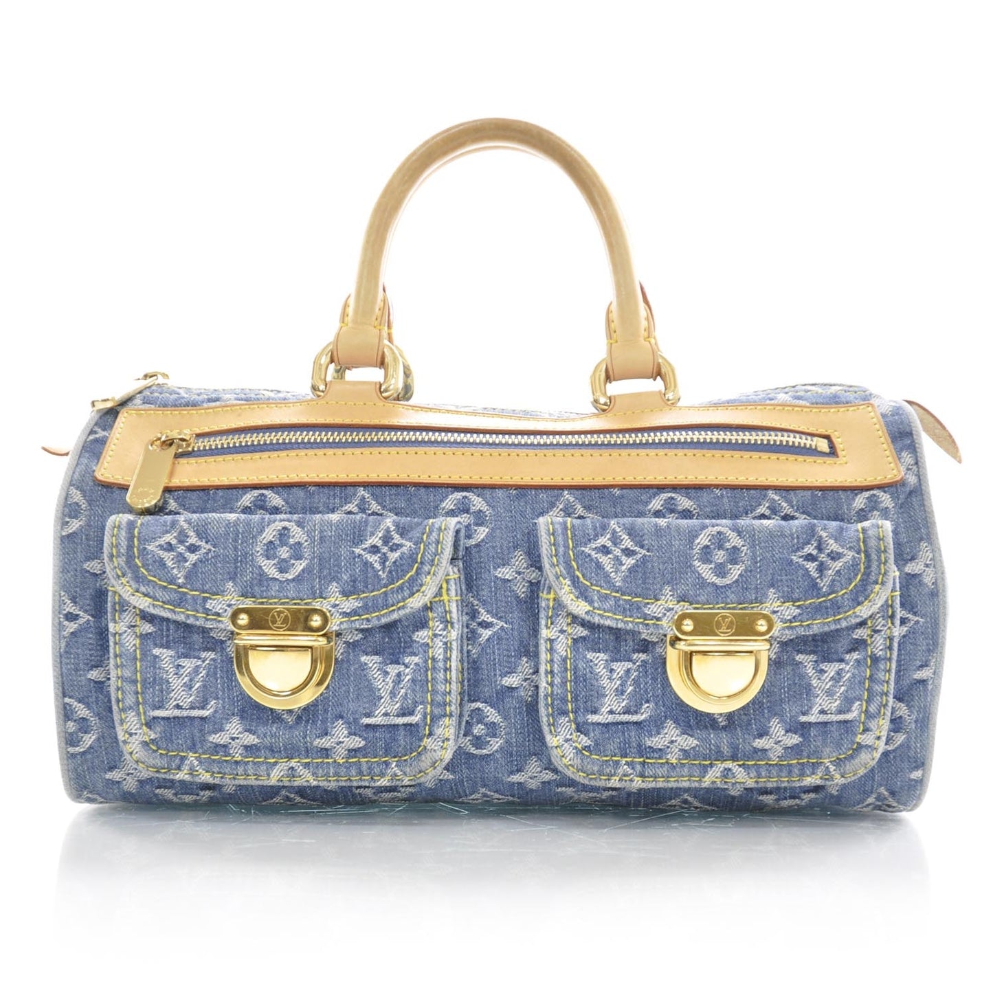 Monogram Denim Neo Speedy Blue