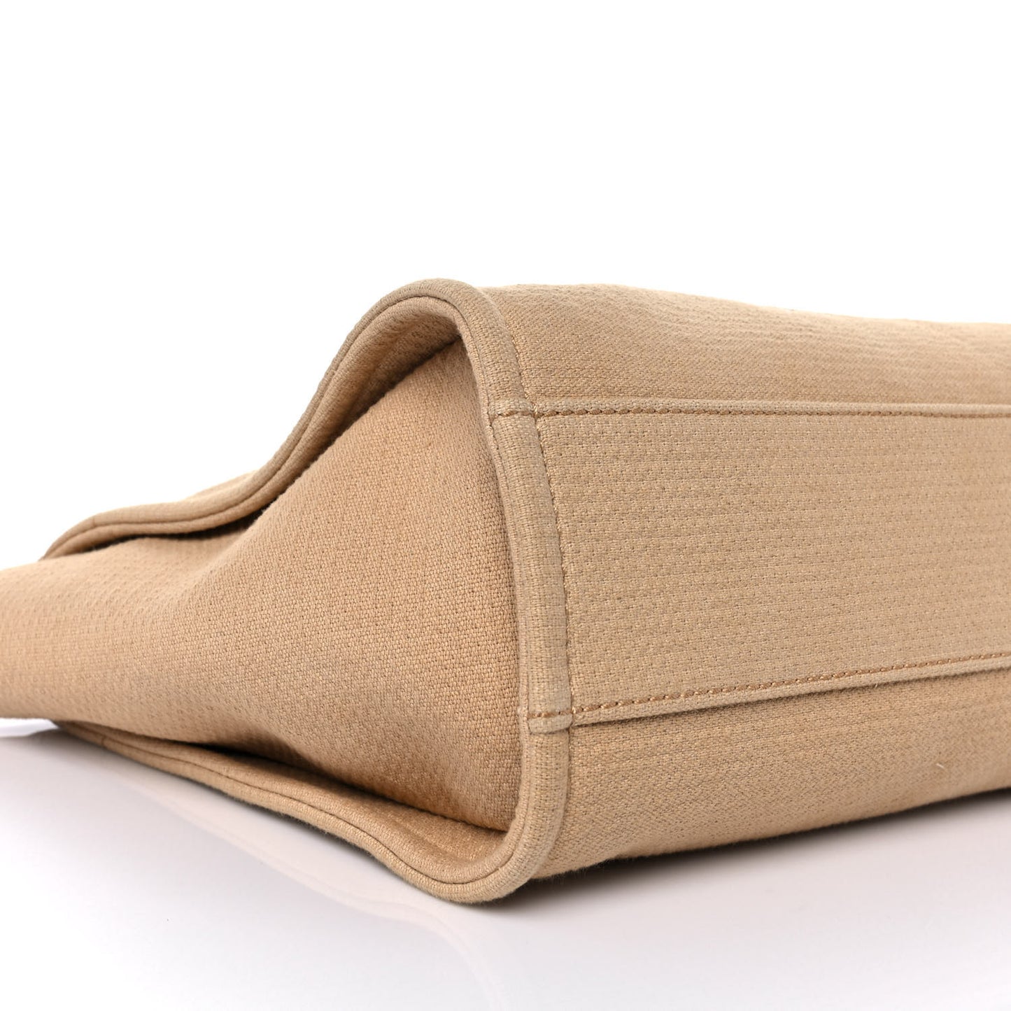 Mixed Fibers Small Deauville Tote Beige