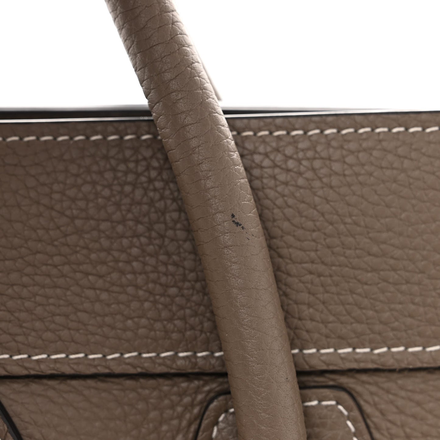Drummed Calfskin Micro Luggage Souris