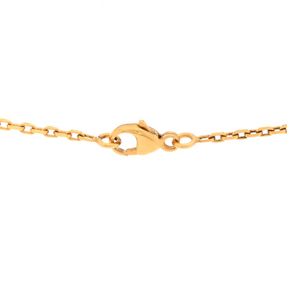 Hermes Lacquered Gold Pop H Pendant Necklace White 4 of 7