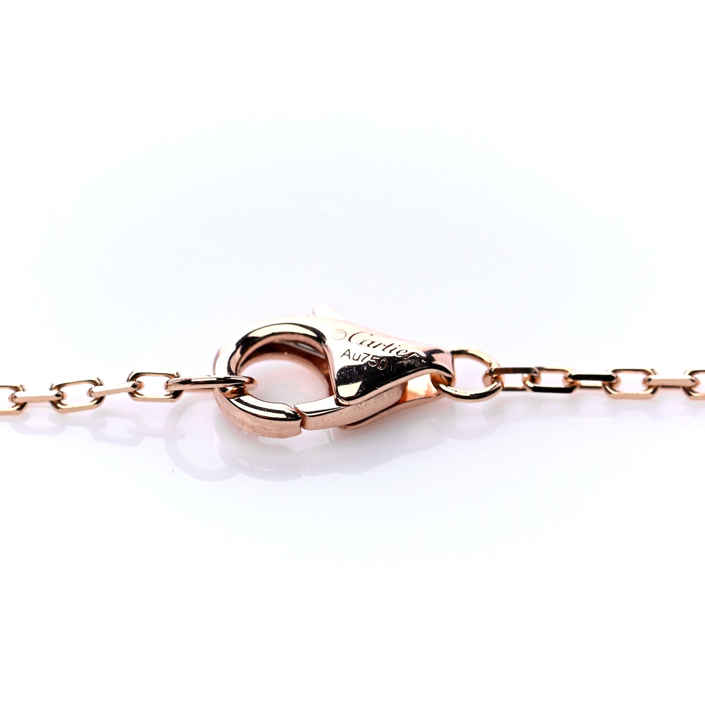 18K Pink White Yellow Gold Diamond Trinity De Cartier Pendant Necklace