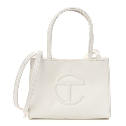 Telfar Vegan Leather Small Shopping Bag White 1 of 11