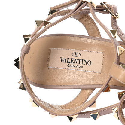 Valentino Garavani Nappa Rockstud Ankle Strap 65mm Pumps 38 Parrot Poudre 8 of 9