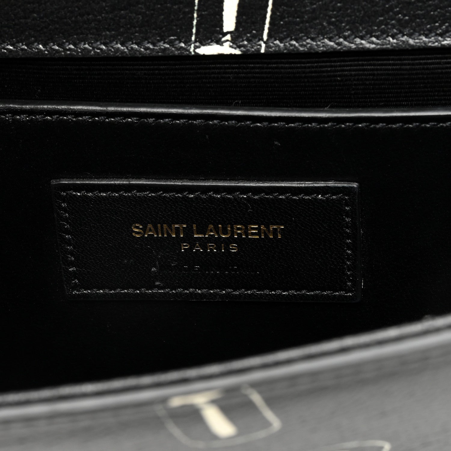 Saint Laurent Calfskin Lipstick Print Classic Monogram Kate Clutch Black 6 of 9