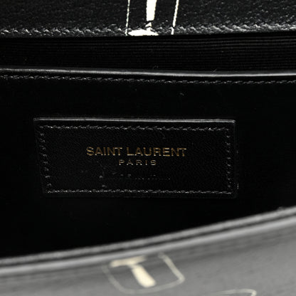 Saint Laurent Calfskin Lipstick Print Classic Monogram Kate Clutch Black 6 of 9