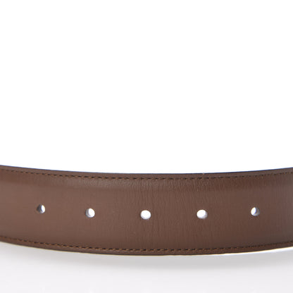 Gucci Calfskin Interlocking G 37mm Belt 80 32 Nut Brown 7 of 8
