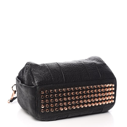 Alexander Wang Pebbled Lambskin Rocco Black Rose Gold Hardware 4 of 9
