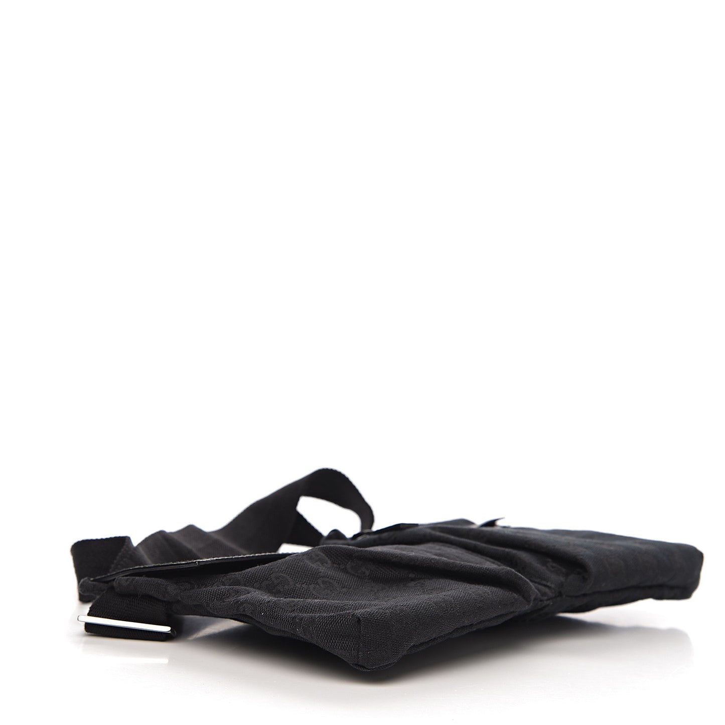 GG Monogram Double Pocket Belt Bag Black