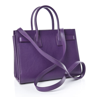 Saint Laurent Calfskin Baby Sac de Jour Purple 3 of 9