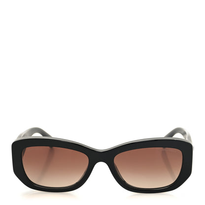 Chanel Acetate Rectangle Sunglasses 5493 Black 2 of 7
