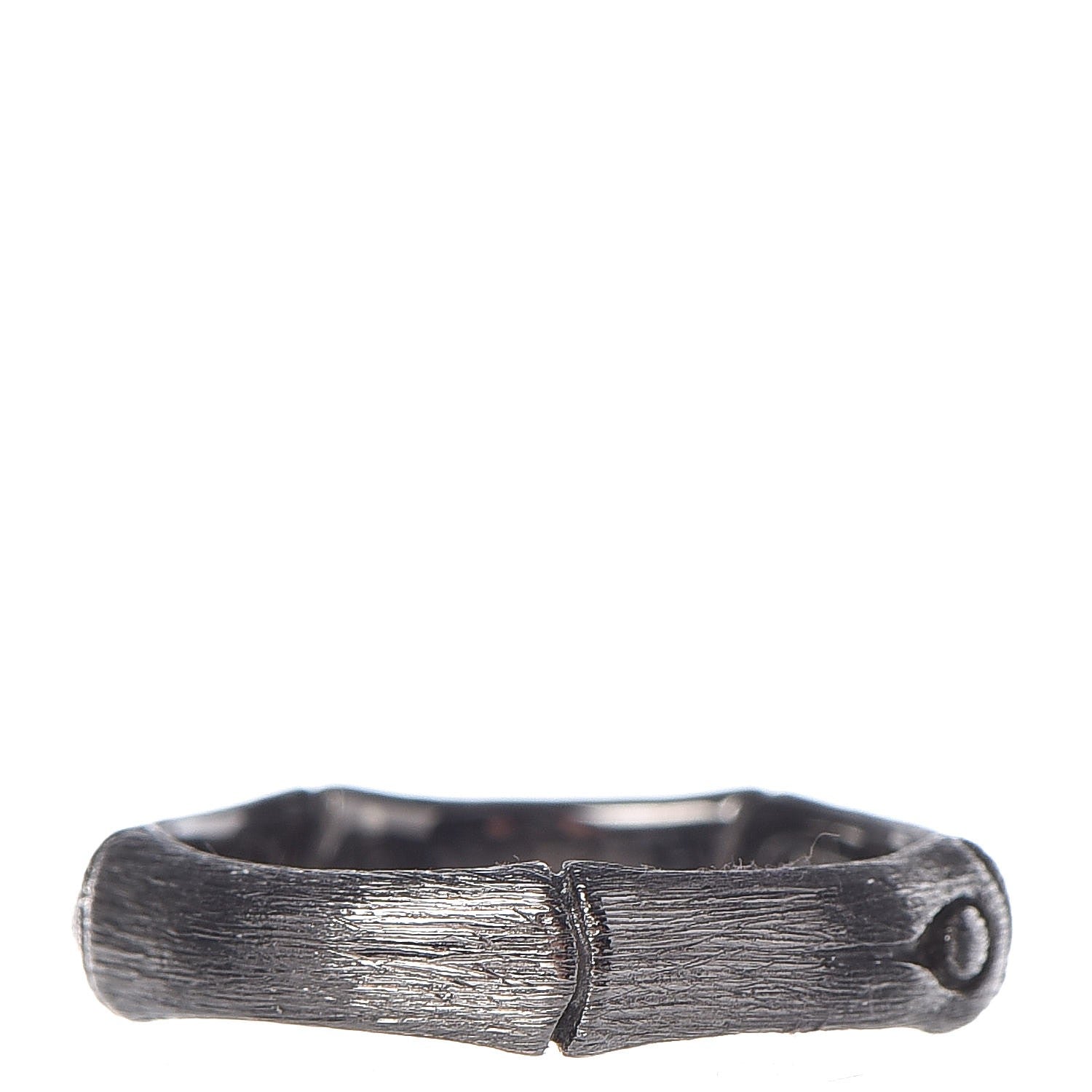 John Hardy Rhodium Plated Sterling Silver Bamboo Ring 54 7 1 of 7