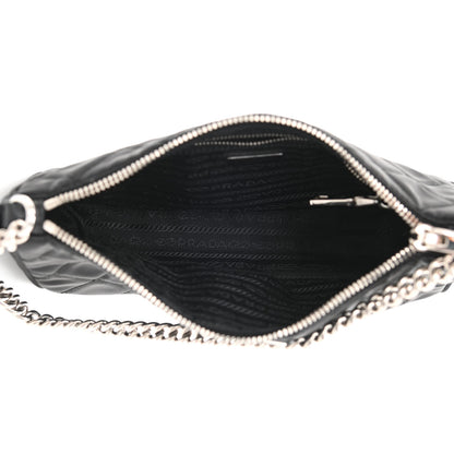 Prada Nylon Tessuto Impuntu Quilted Crossbody Bag Black 5 of 10