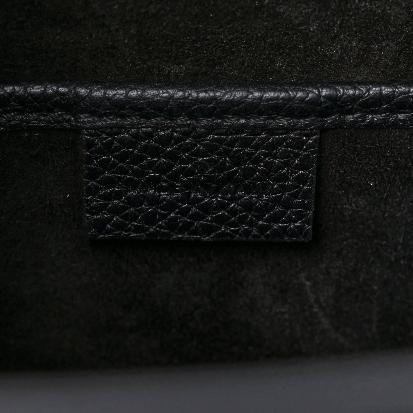 Drummed Calfskin Nano Luggage Black