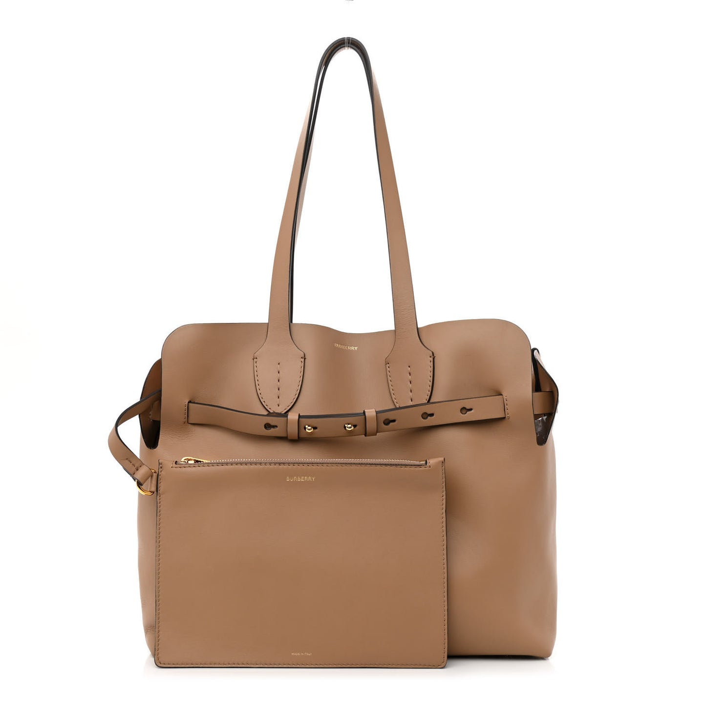Soft Smooth Calfskin Medium Tote Camel