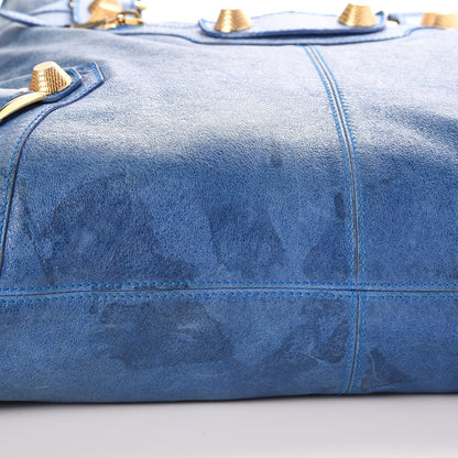 Balenciaga Chevre Giant 21 Gold Hardware Brief French Bleu 20 of 20