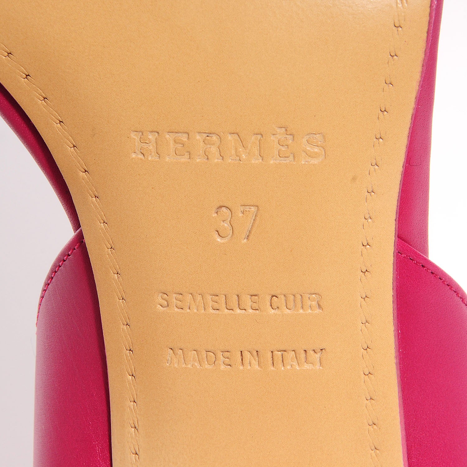 Hermes Nappa Night 70 Slingback Heels 37 5 of 7