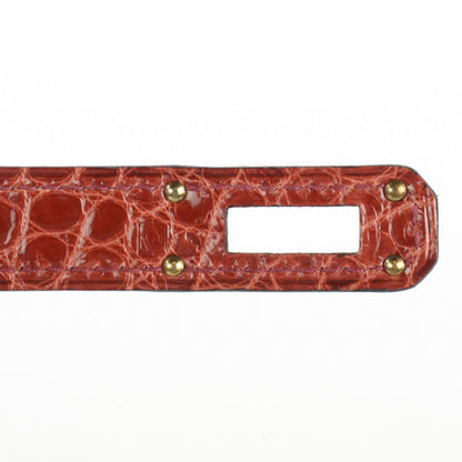 Hermes Shiny Alligator Kelly Longue Wallet Rouge H 16 of 16