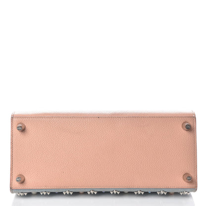 Christian Louboutin Denim Calfskin Patent Pearl Studded Loubinthesky Medium Paloma Blue 28 of 29