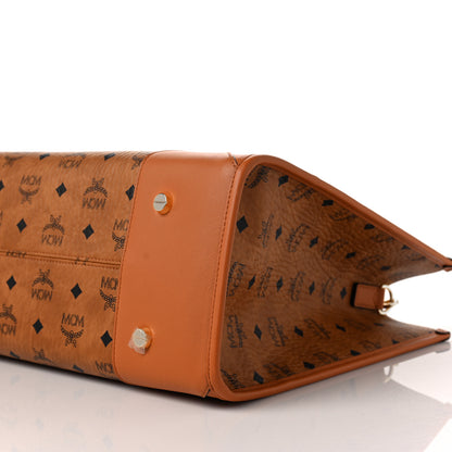 MCM Visetos Large Munchen Tote Cognac 7 of 7