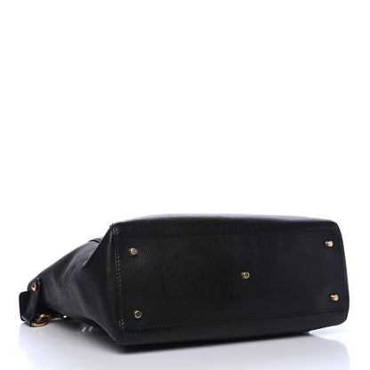 Christian Dior Goatskin DIORANGELES Tote Black 3 of 4