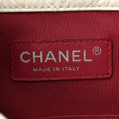 Chanel Aged Calfskin Quilted Small Gabrielle Backpack Black White 6 of 12