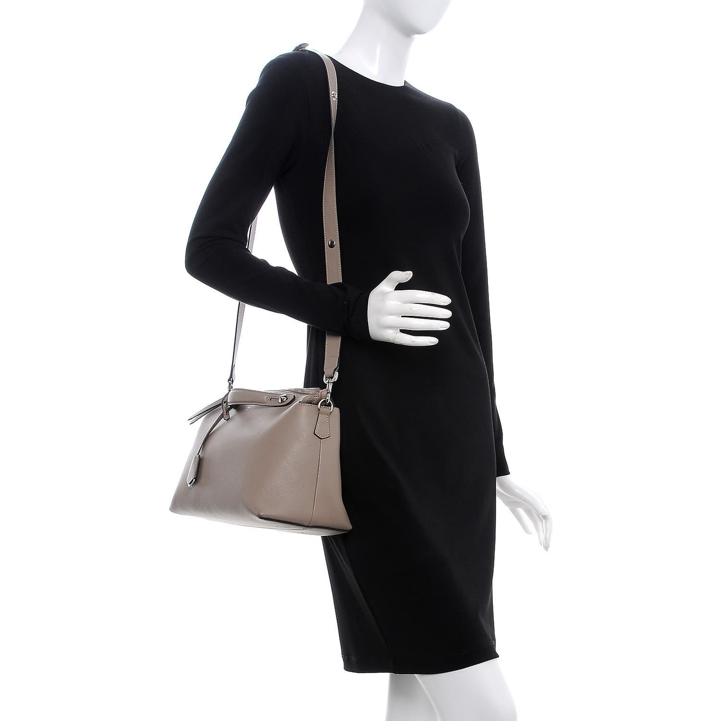 Vitello Dolce Large By The Way Boston Bag Tortora