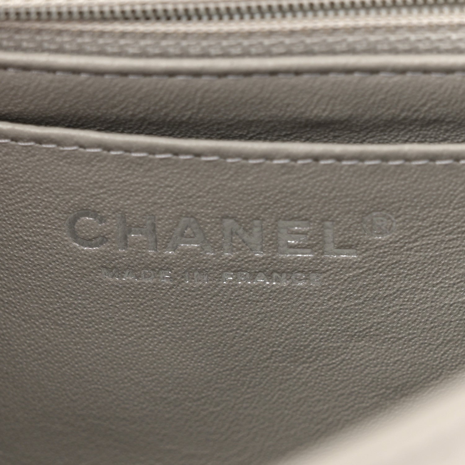 Chanel Lambskin Quilted Mini Rectangular Flap Grey 6 of 11